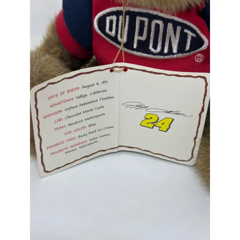 Boyds Bears NASCAR Jeff‎ Gordon #24 DuPont Teddy Bear Racing Plush Collectible
